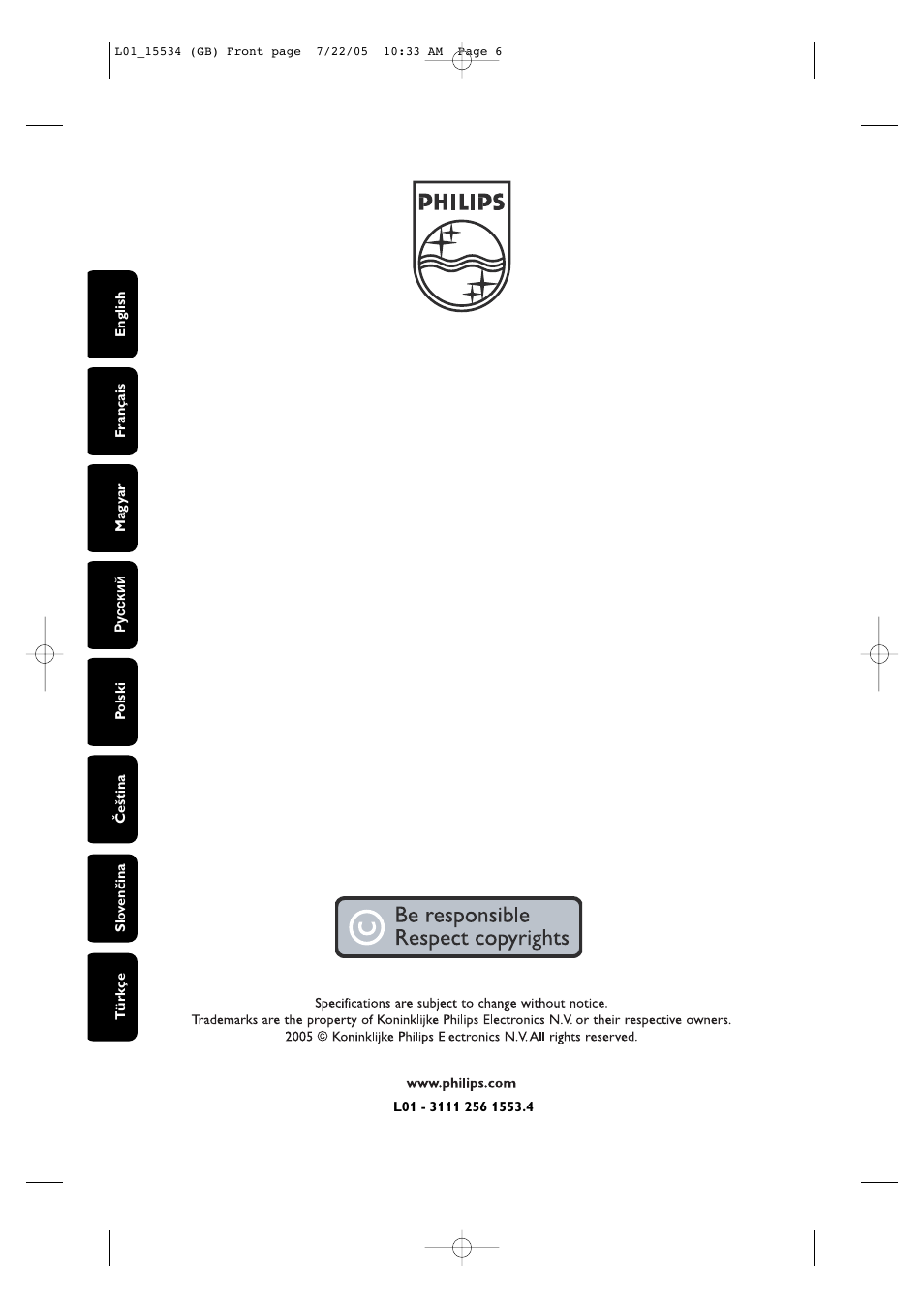 Philips 14PT2666/58 User Manual | Page 17 / 17