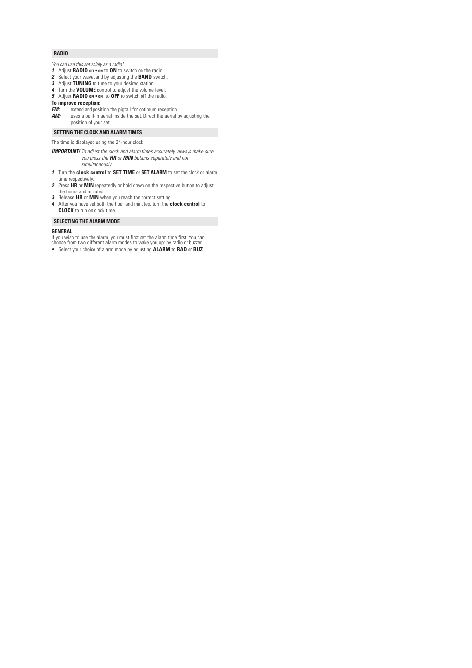 Philips AJ3120/79 User Manual | Page 5 / 11