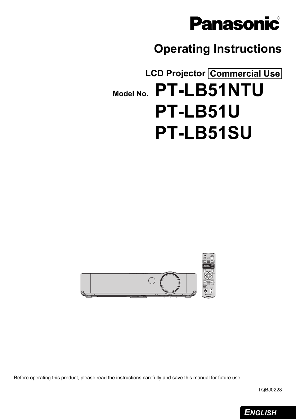 Philips PT-LB51SU User Manual | 62 pages