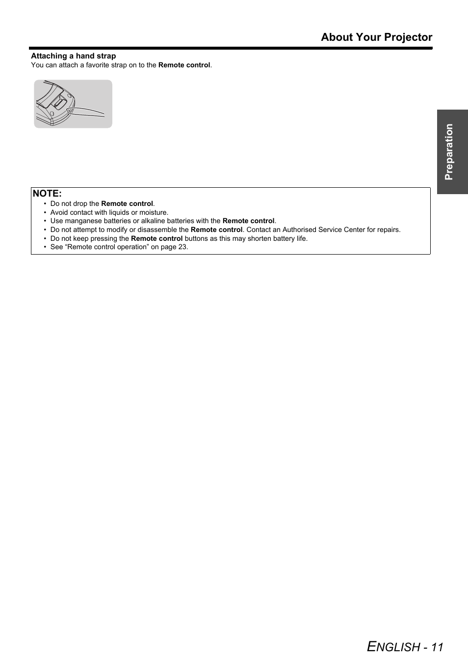 Nglish - 11 | Philips PT-LB51SU User Manual | Page 11 / 62