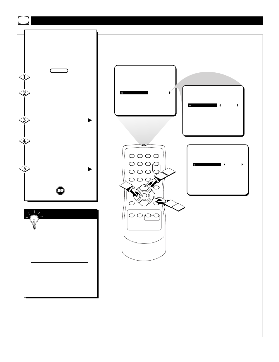 Sing the, Anguage, Ontrol | Philips 19PR21C1 User Manual | Page 10 / 36