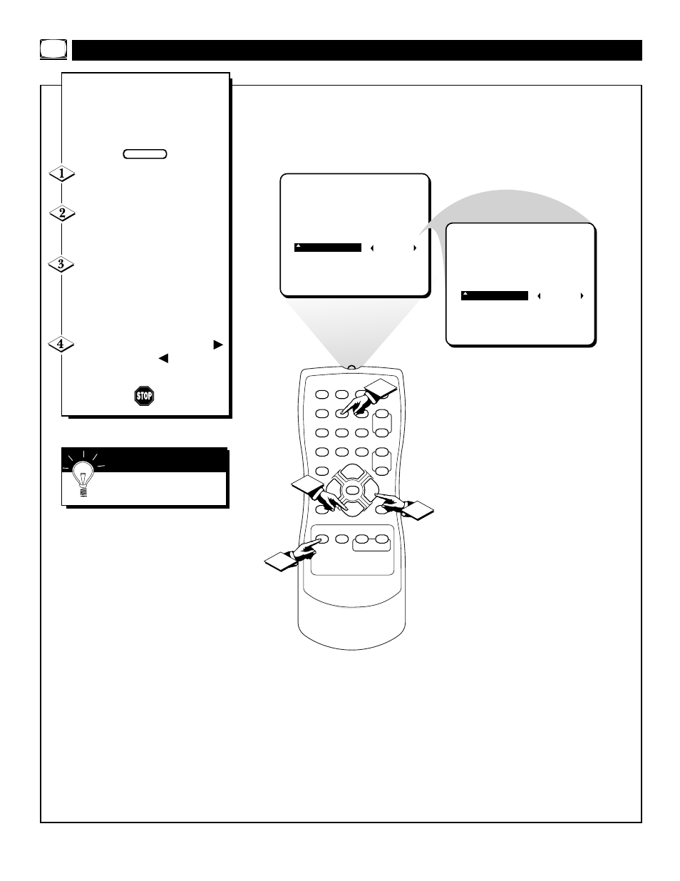 Etting, Tart | Philips 19PR21C1 User Manual | Page 18 / 36