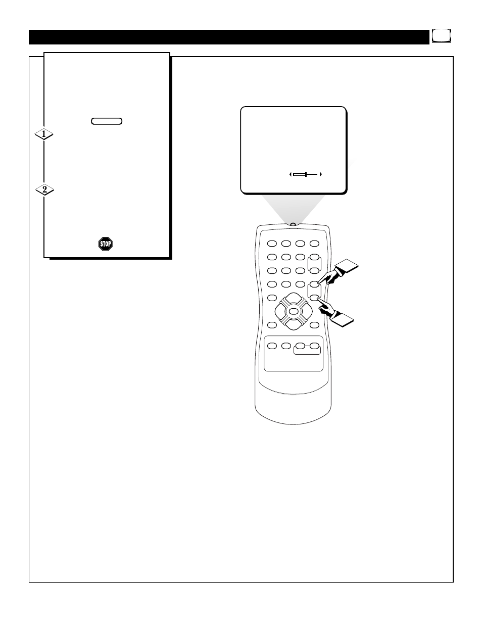 Tv v, Sing the, Olume | Ontrol | Philips 19PR21C1 User Manual | Page 21 / 36