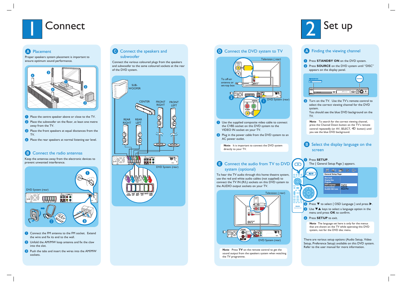 Philips HTS3110 User Manual | 2 pages