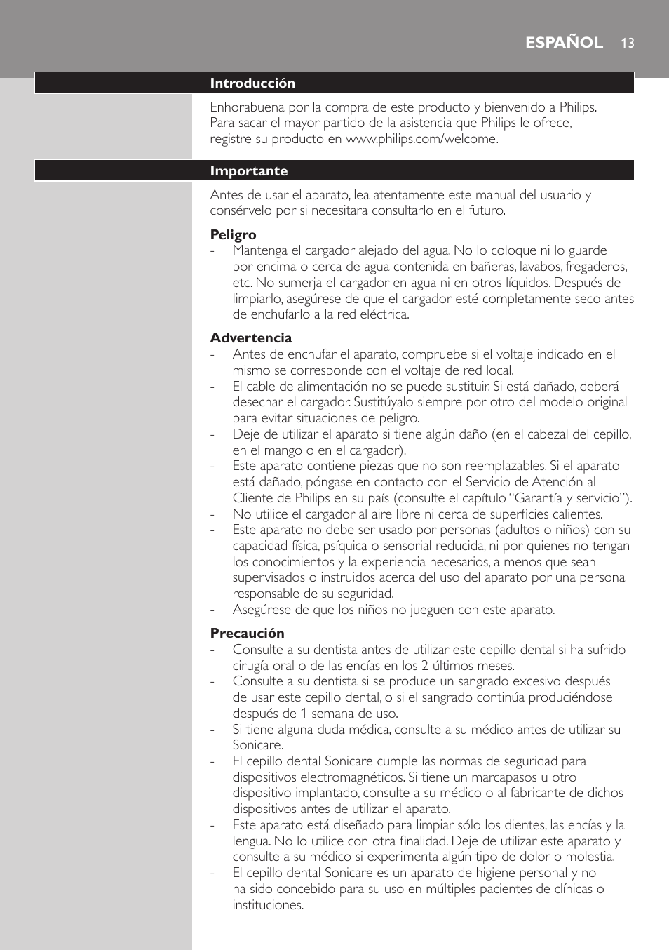 Philips 700 User Manual | Page 13 / 32