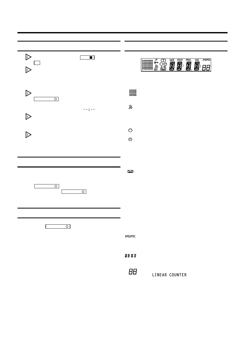 General information, Saving energy, Emergency interrupt | The symbols on your video recorder display | Philips VR200/58 User Manual | Page 13 / 26