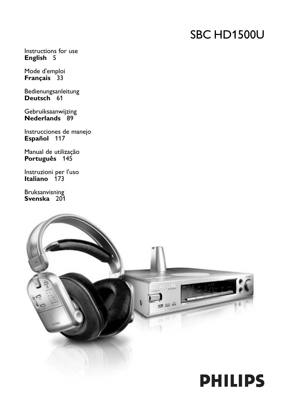 Philips SBCHD1500U User Manual | 229 pages