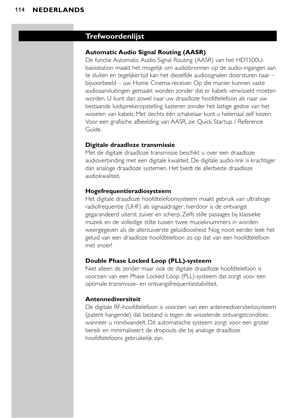 Philips SBCHD1500U User Manual | Page 114 / 229