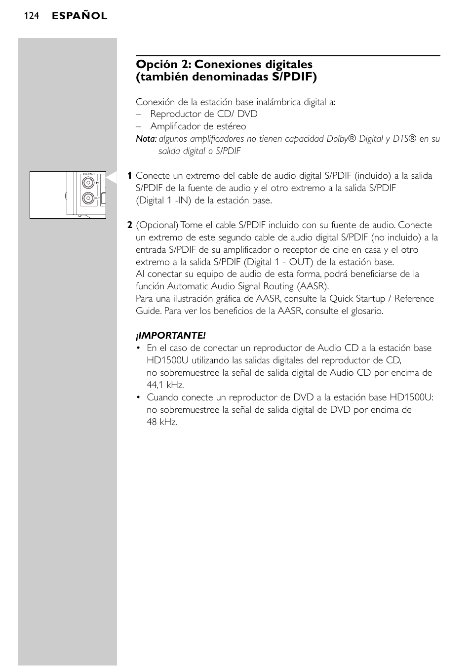 Philips SBCHD1500U User Manual | Page 124 / 229