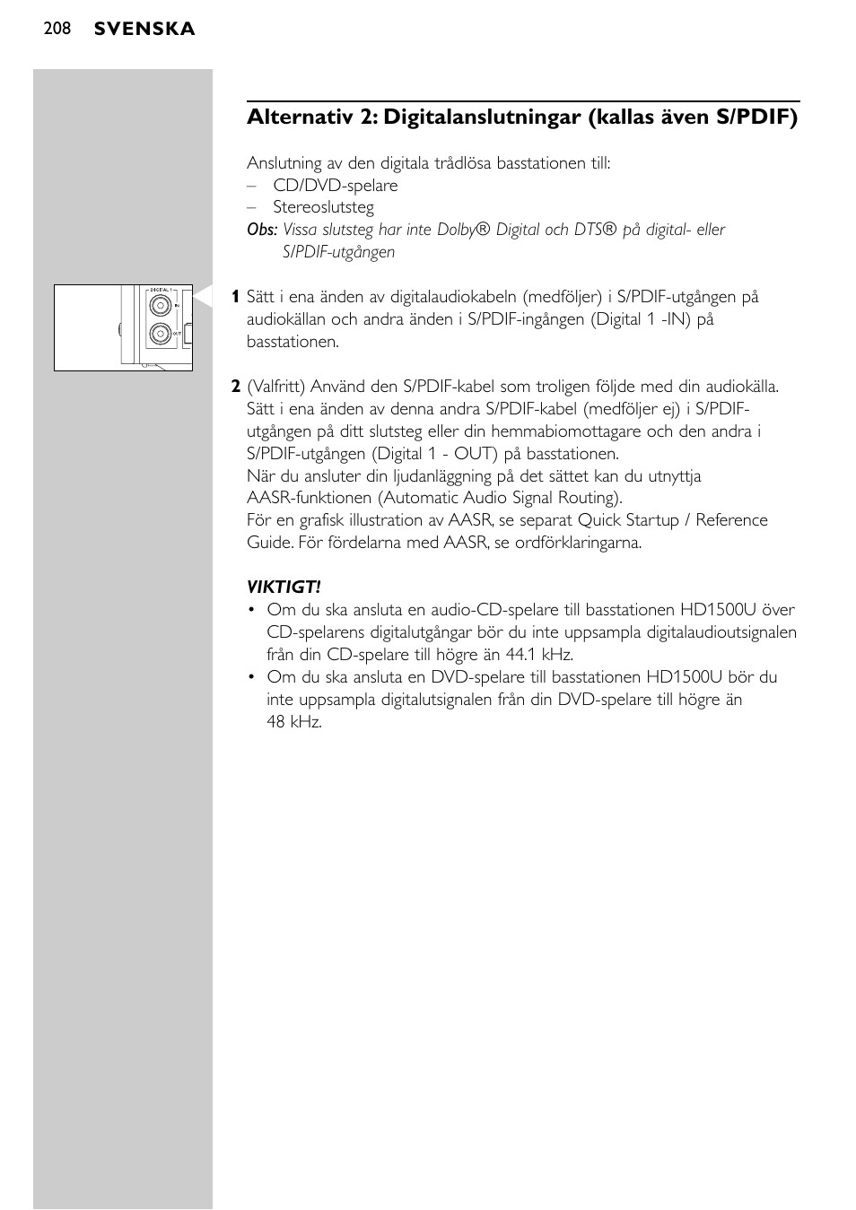 Philips SBCHD1500U User Manual | Page 208 / 229