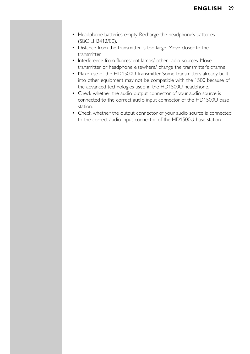 Philips SBCHD1500U User Manual | Page 29 / 229