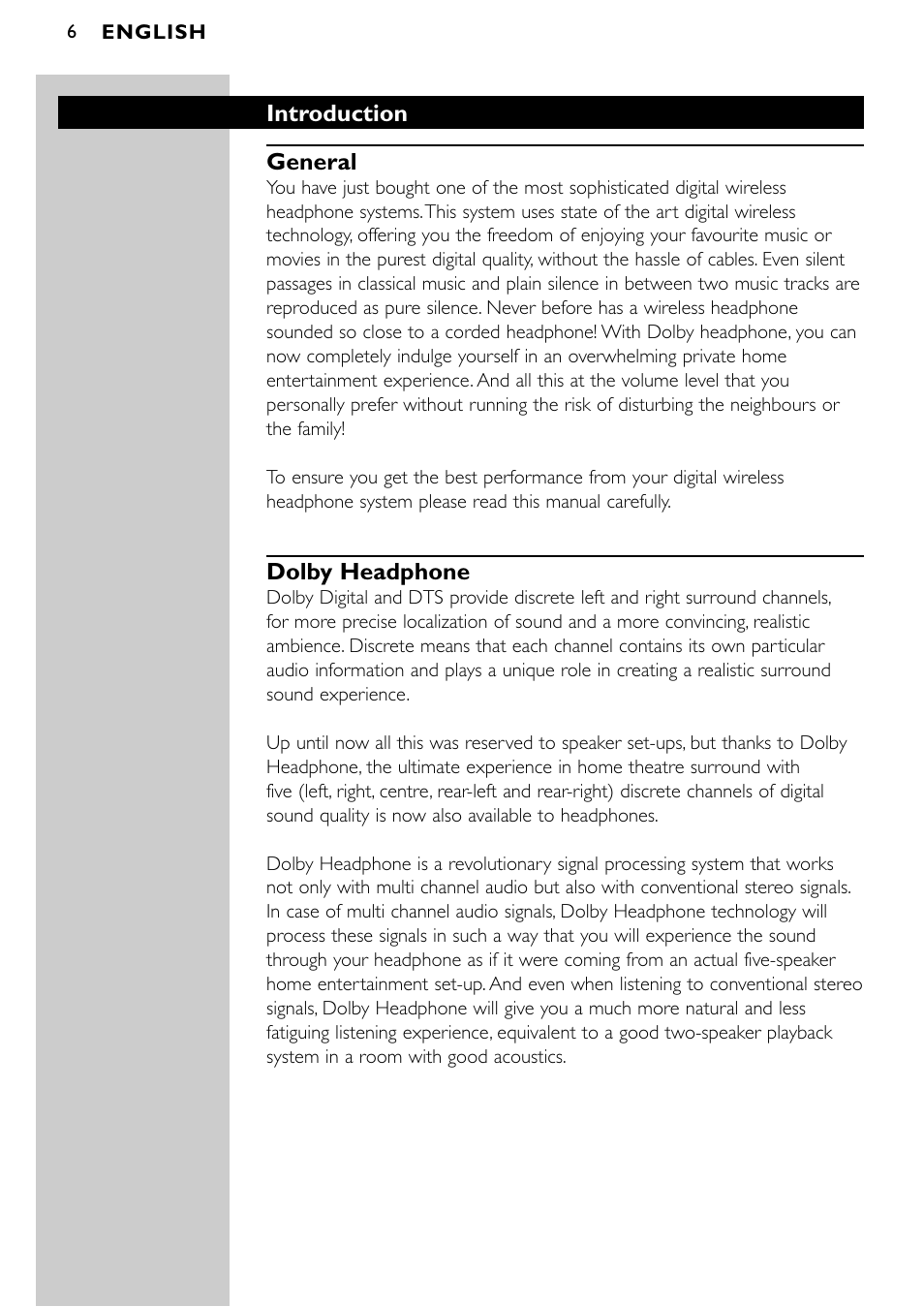 Philips SBCHD1500U User Manual | Page 6 / 229