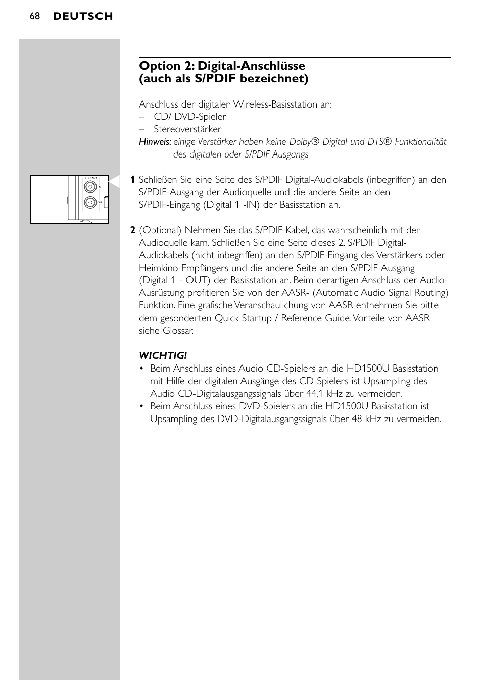 Philips SBCHD1500U User Manual | Page 68 / 229
