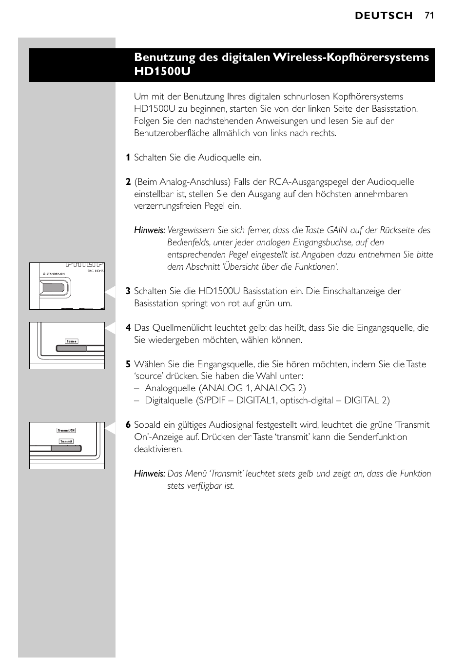 Philips SBCHD1500U User Manual | Page 71 / 229