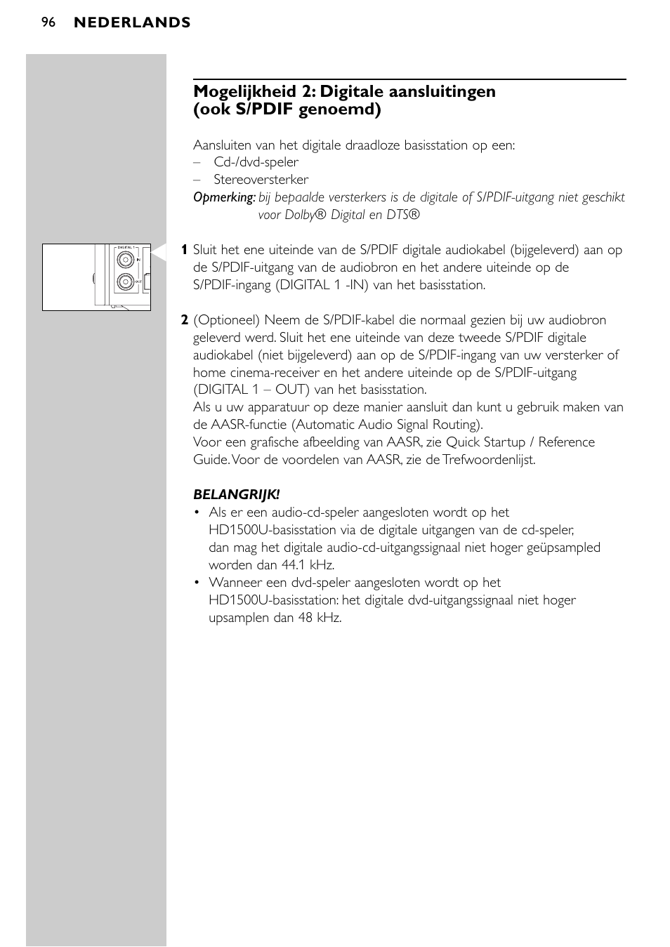 Philips SBCHD1500U User Manual | Page 96 / 229