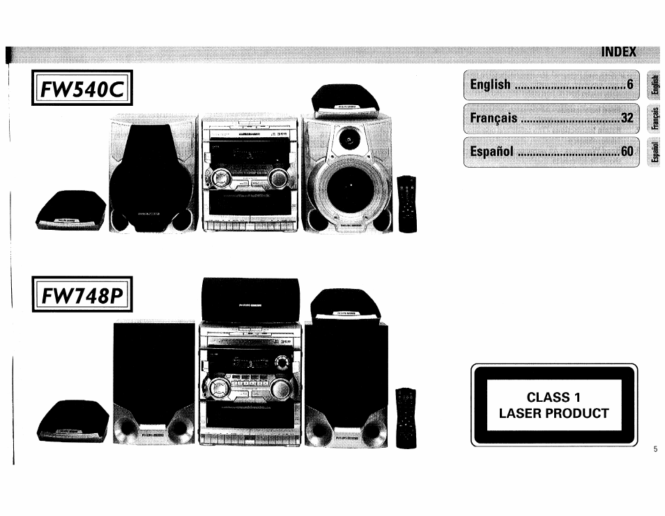 Fw540c | Philips FW540C User Manual | Page 5 / 86