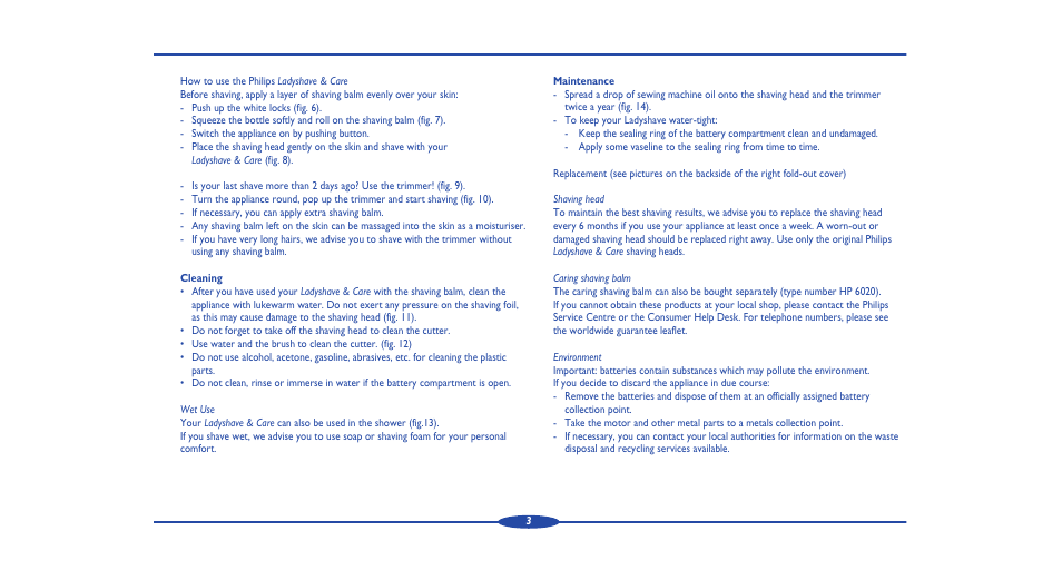 Philips HP 6330 User Manual | Page 5 / 8
