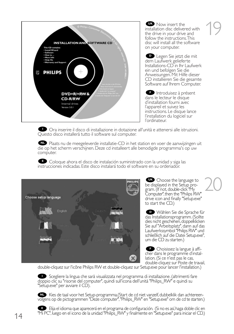 Philips RWDV3212 User Manual | Page 14 / 56