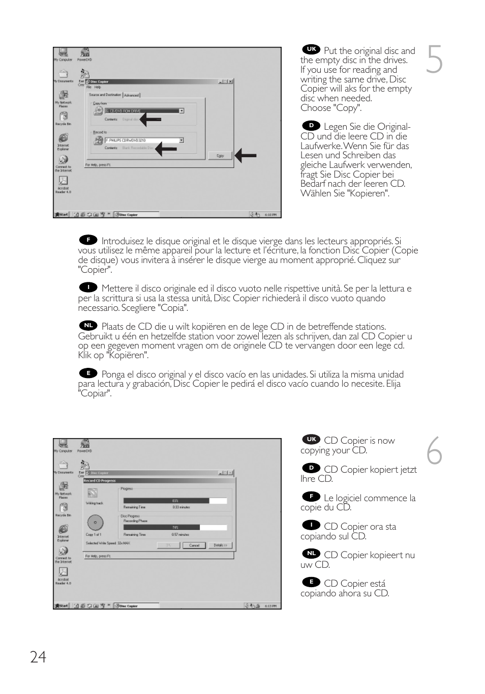 Philips RWDV3212 User Manual | Page 24 / 56