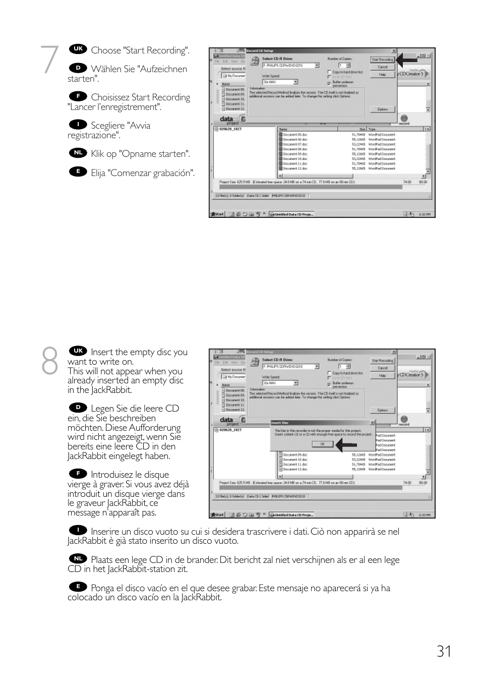 Philips RWDV3212 User Manual | Page 31 / 56