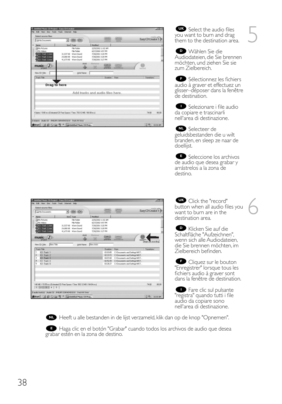 Philips RWDV3212 User Manual | Page 38 / 56