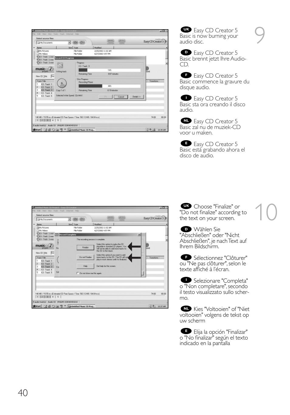 Philips RWDV3212 User Manual | Page 40 / 56