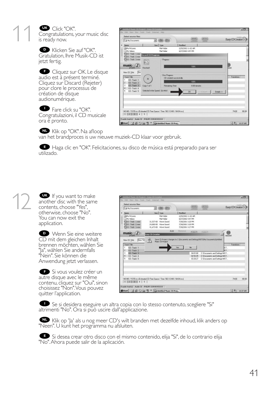 Philips RWDV3212 User Manual | Page 41 / 56