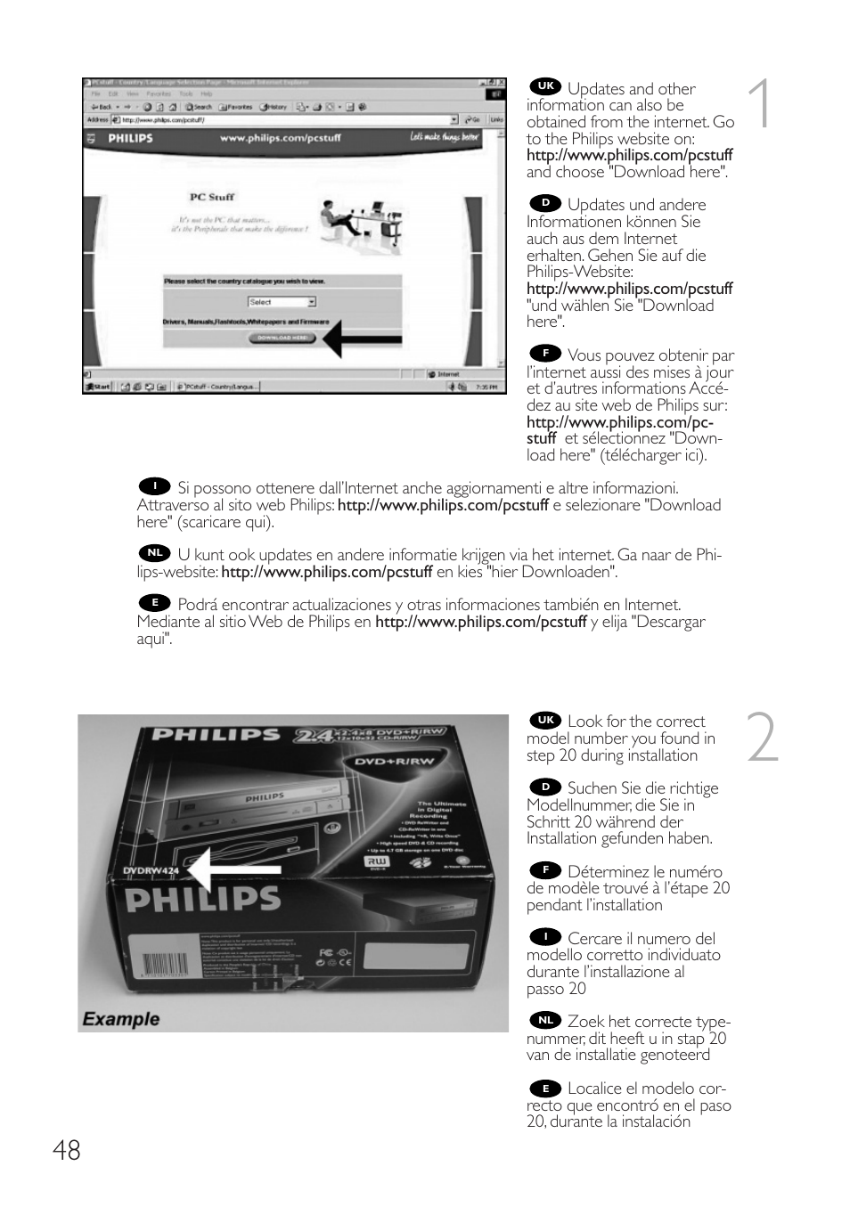 Philips RWDV3212 User Manual | Page 48 / 56