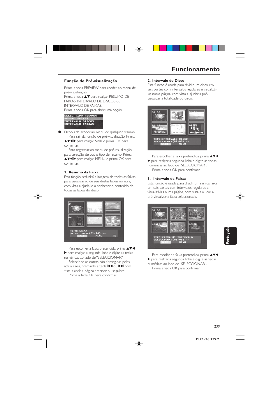 Funcionamento | Philips DVD729/021 User Manual | Page 16 / 34