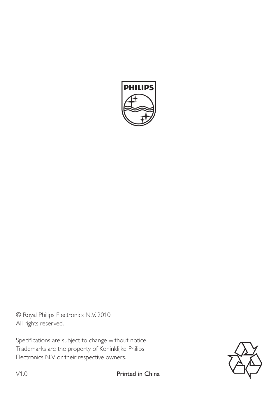 Philips SPF1307/05 User Manual | Page 8 / 8
