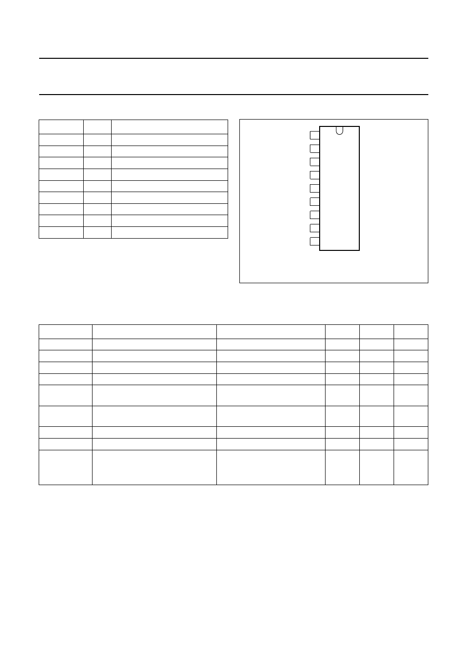 Pinning, Limiting values, Handling | Quality specification, Triple video output amplifier tda6103q | Philips TDA6103Q User Manual | Page 3 / 16