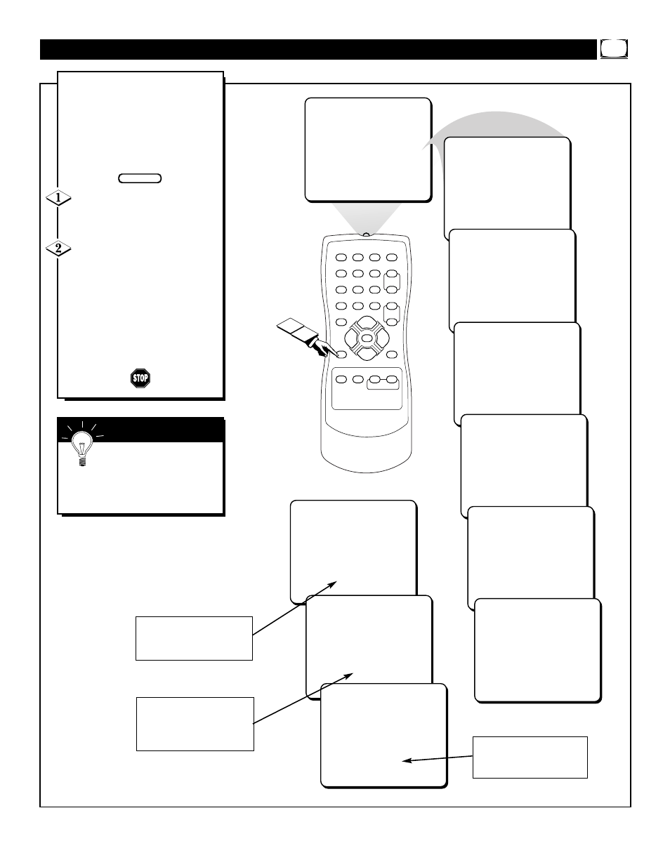 Sing the, Leep, Imer | Ontrol | Philips 19PS57C1 User Manual | Page 19 / 36