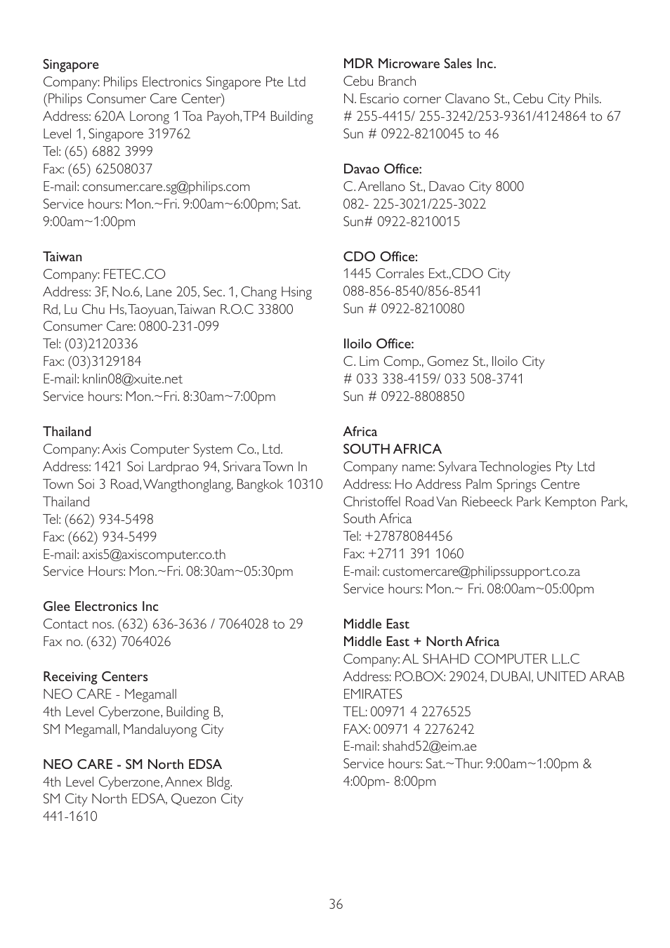 Philips 1.92E+04 User Manual | Page 38 / 49