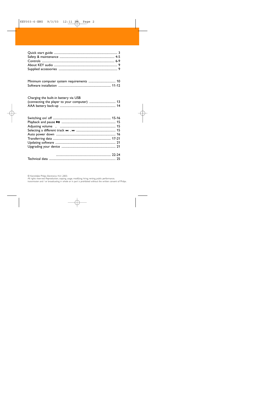 Philips 005 User Manual | Page 2 / 26