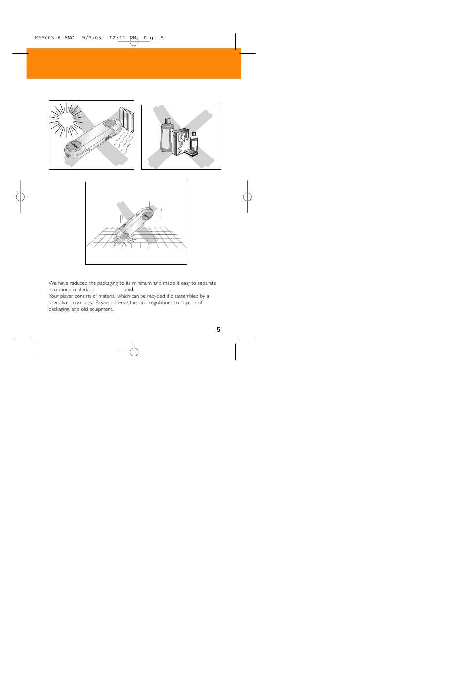 Safety & maintenance | Philips 005 User Manual | Page 5 / 26