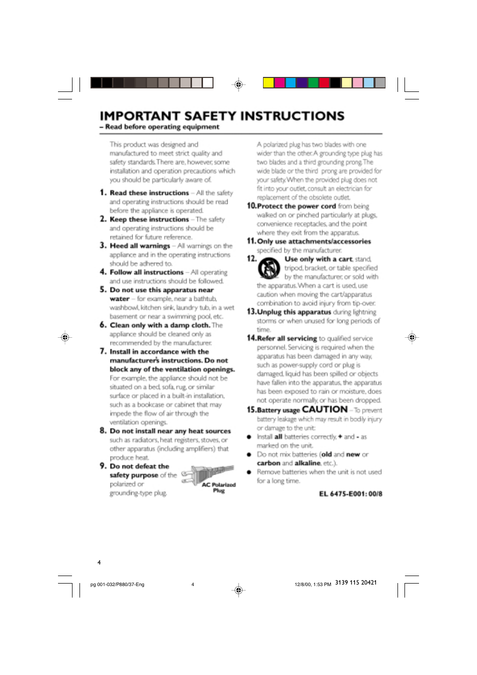 Philips FW P880 User Manual | Page 4 / 32