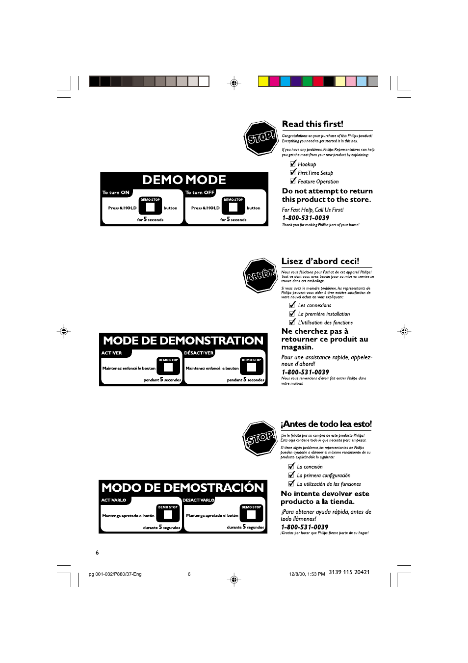 Philips FW P880 User Manual | Page 6 / 32