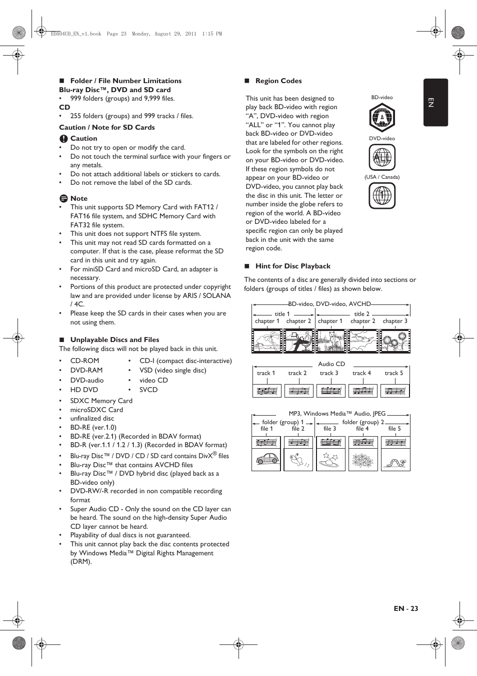 Philips HTS3306/F8 User Manual | Page 23 / 56