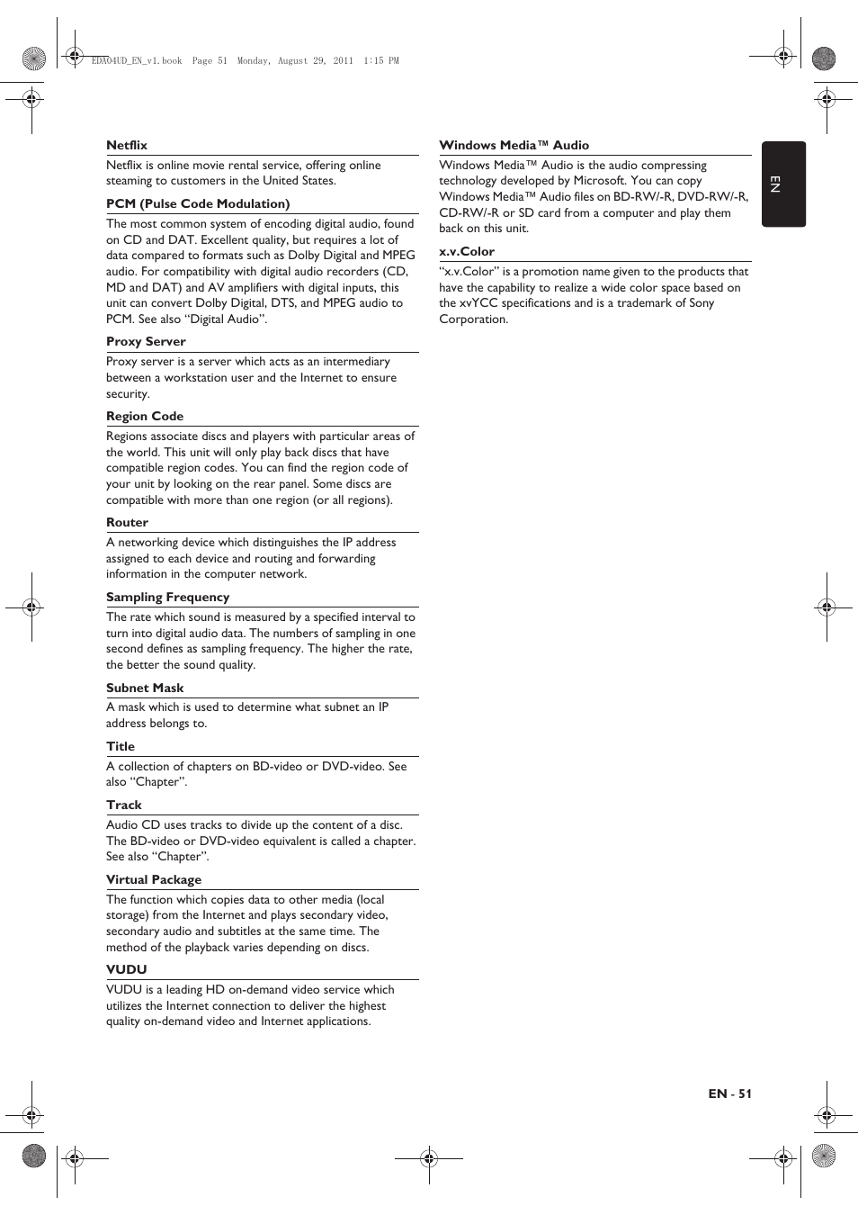 Philips HTS3306/F8 User Manual | Page 51 / 56