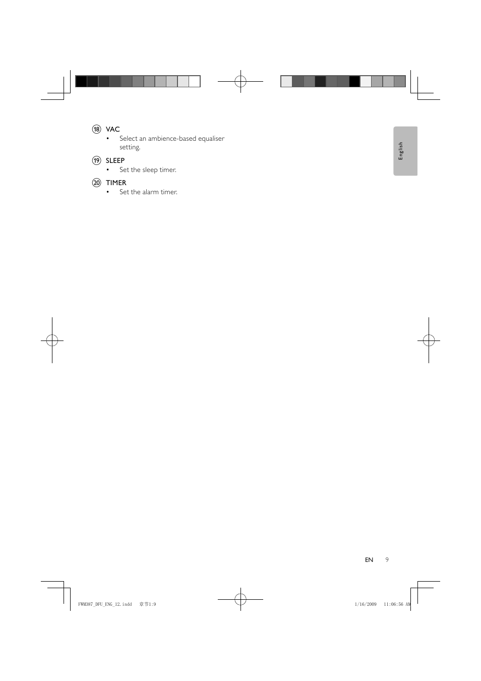 Philips FWM387/12 User Manual | Page 10 / 24