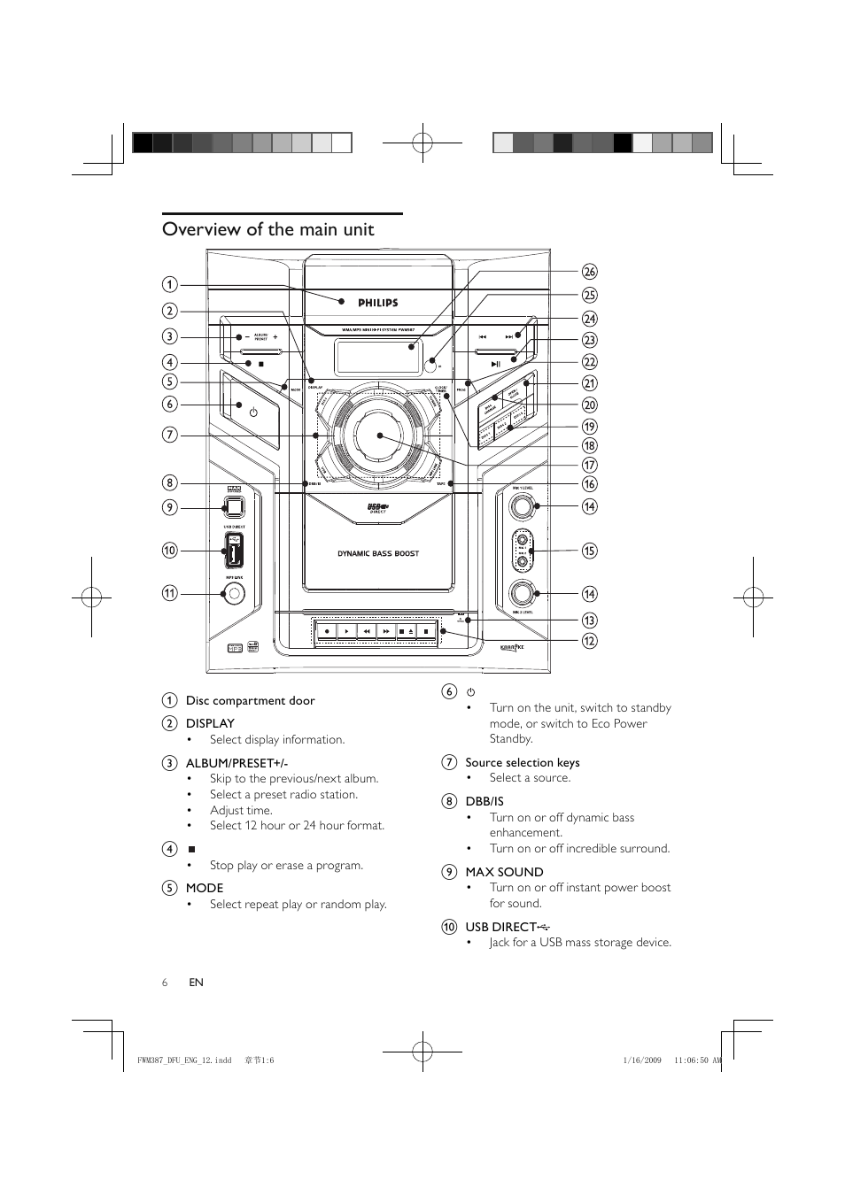 Philips FWM387/12 User Manual | Page 7 / 24