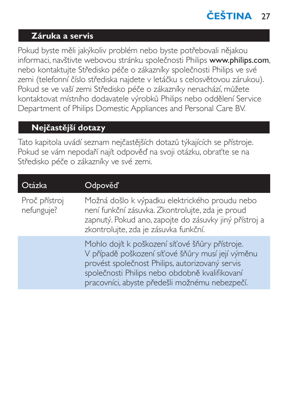 Philips HP4669/05 User Manual | Page 27 / 124