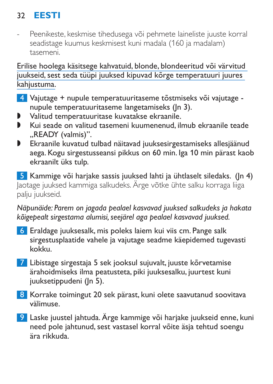 Philips HP4669/05 User Manual | Page 32 / 124