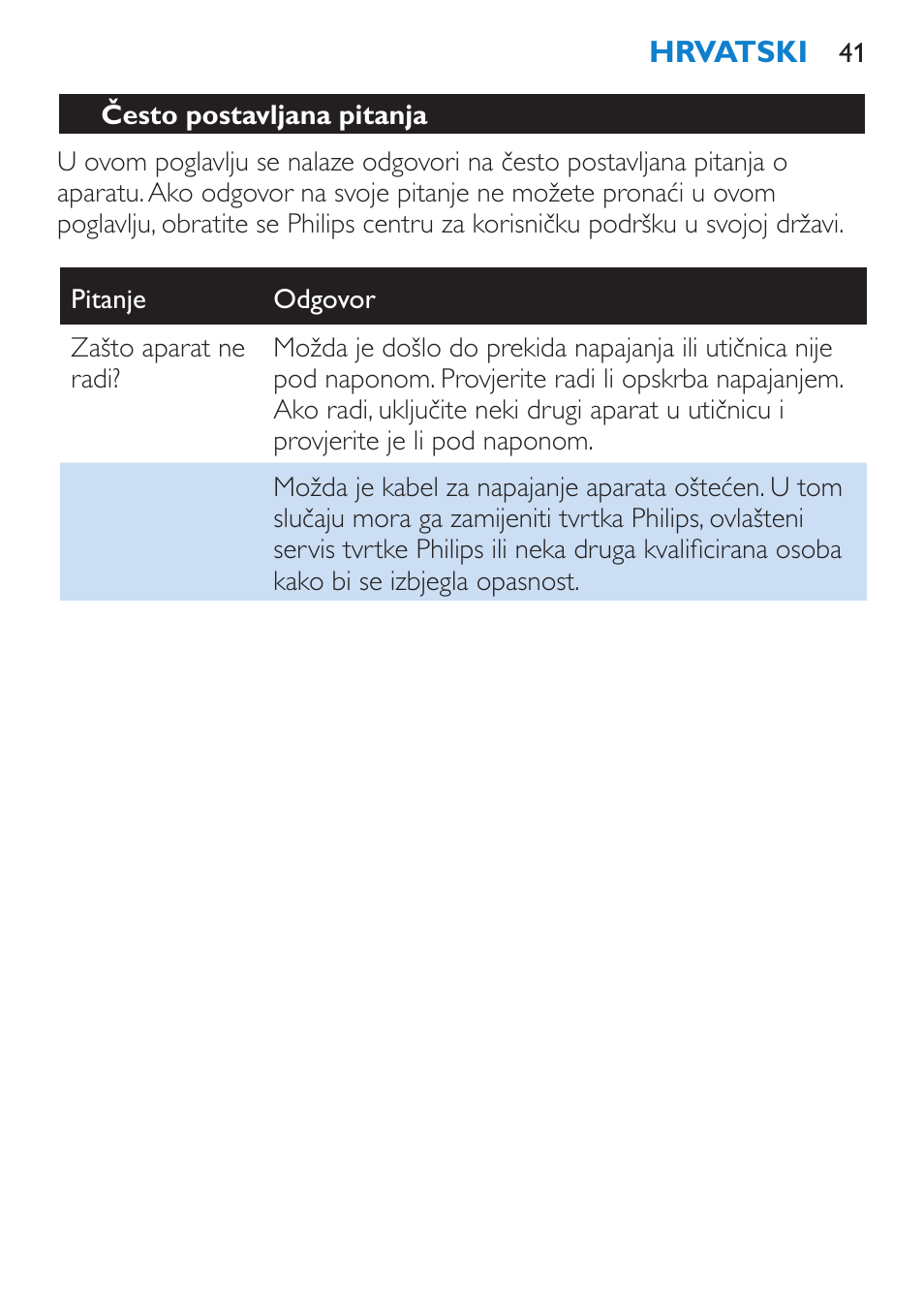 Philips HP4669/05 User Manual | Page 41 / 124