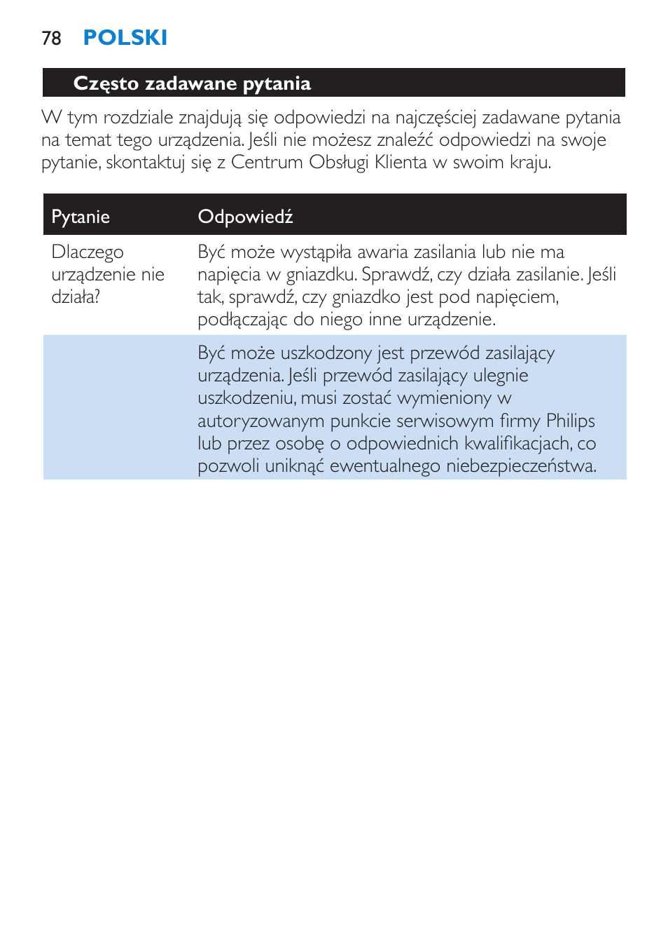 Philips HP4669/05 User Manual | Page 78 / 124