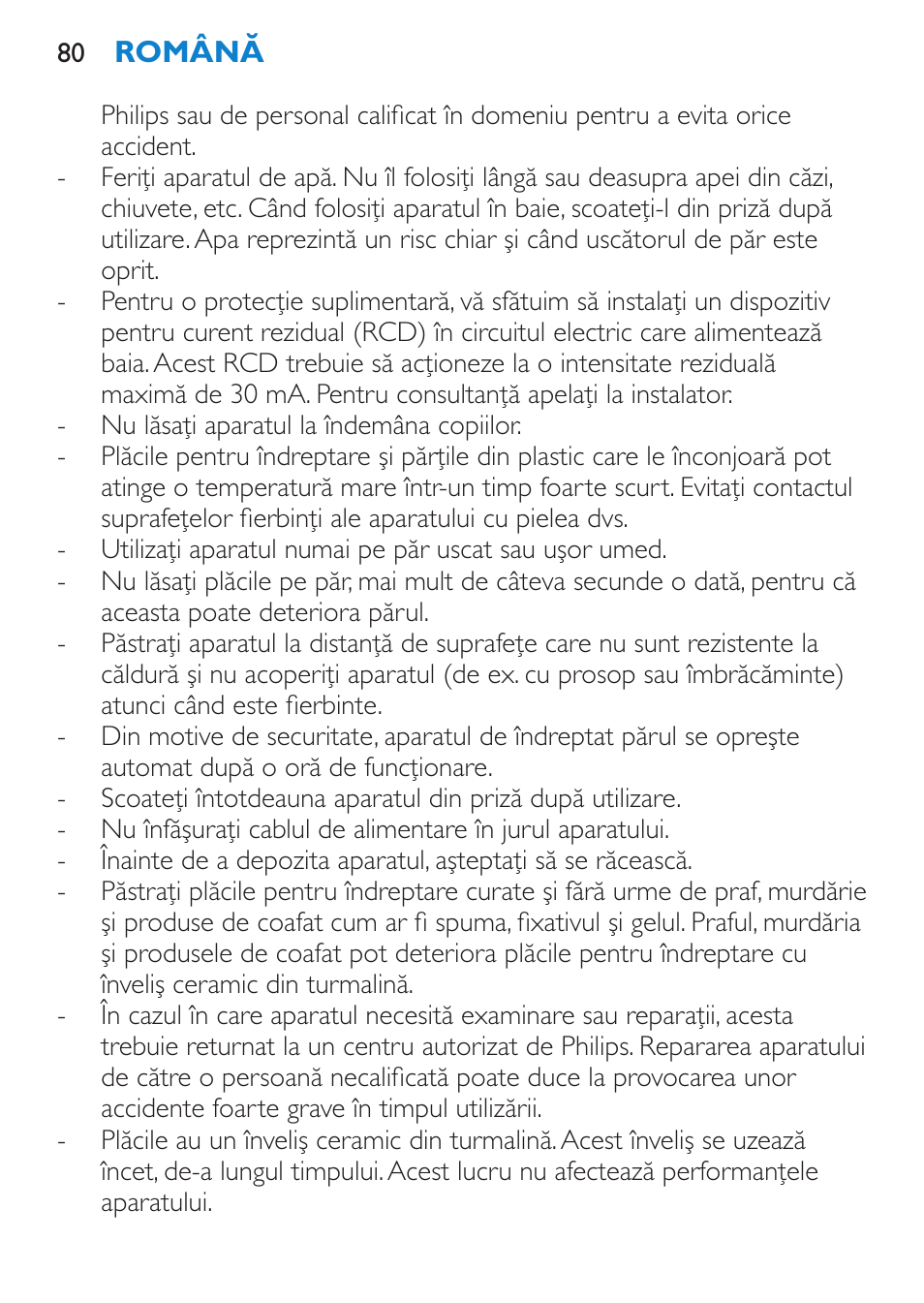 Philips HP4669/05 User Manual | Page 80 / 124