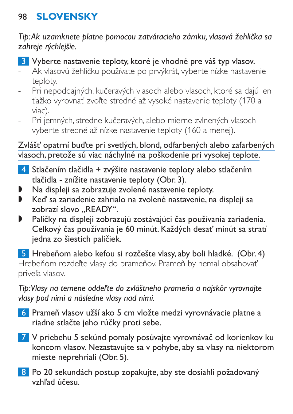 Philips HP4669/05 User Manual | Page 98 / 124