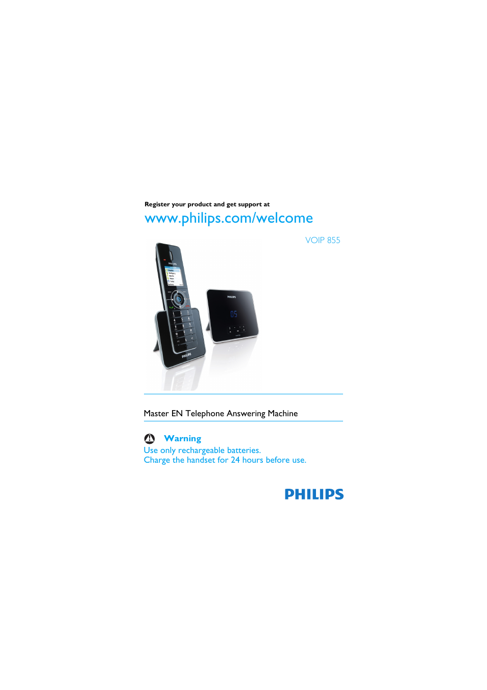Philips 855 User Manual | 72 pages