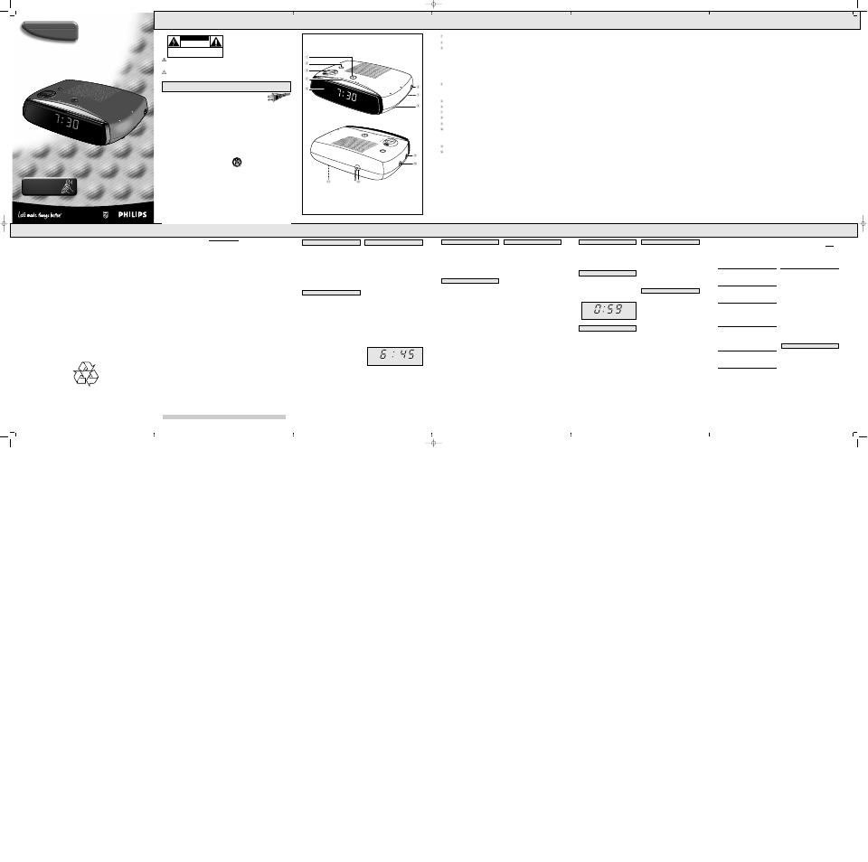 Philips AJ 3081 User Manual | 2 pages