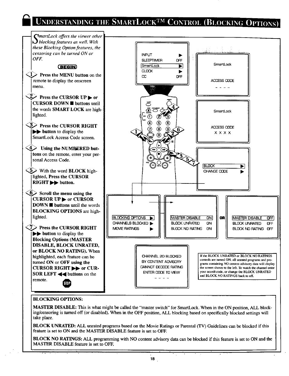 Omons), Nderstandinc, Mart | Ontrol, Locking | Philips TP2785CI User Manual | Page 18 / 48